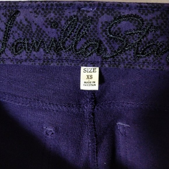 Vanilla Star XS Purple & Black Jeggings - Picture 9 of 9